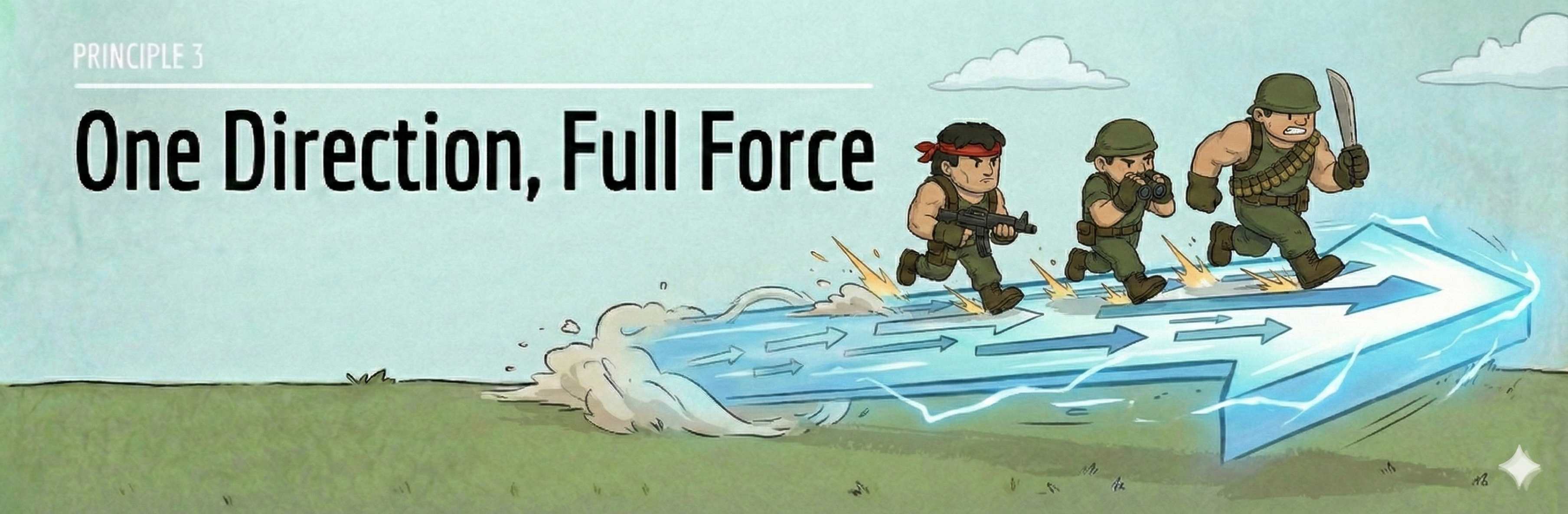 Principle 3: One Direction, Full Force
