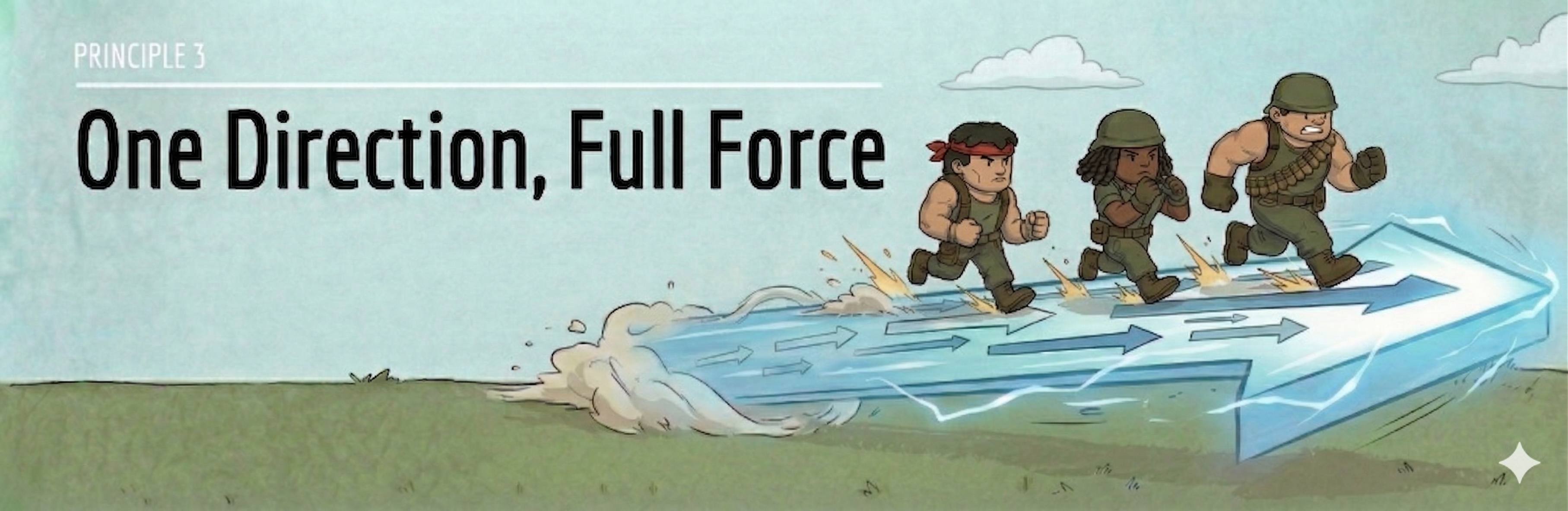 Principle 3: One Direction, Full Force